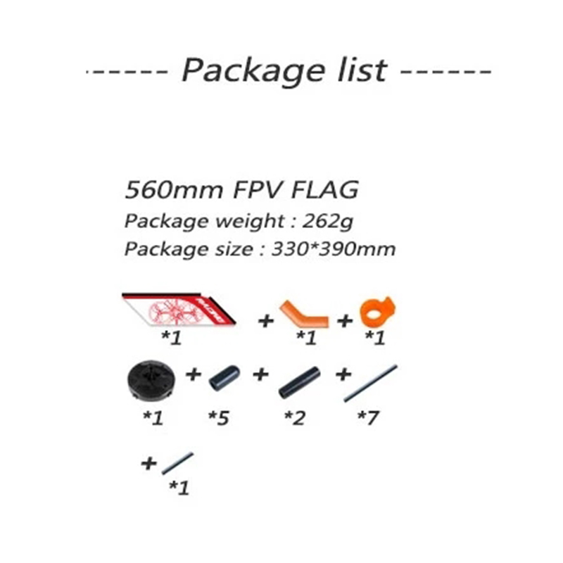 LDARC 560mm FPV Freestyle mât  - Drone Racing Flag avis et prix